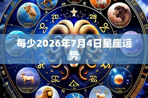 每少2026年7月4日星座运势