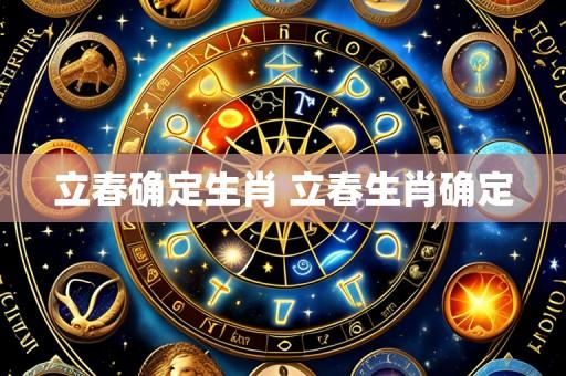 立春确定生肖 立春生肖确定