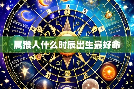 属猴人什么时辰出生最好命