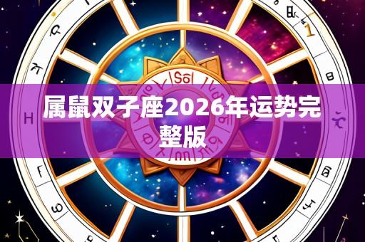 属鼠双子座2026年运势完整版