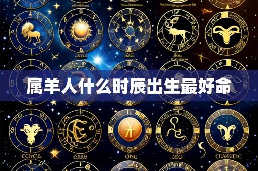 属羊人什么时辰出生最好命