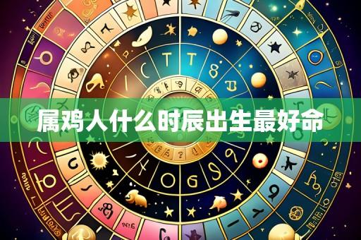 属鸡人什么时辰出生最好命