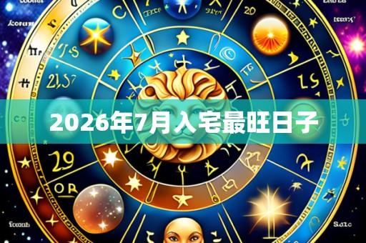 2026年7月入宅最旺日子