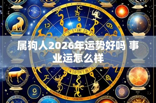 属狗人2026年运势好吗 事业运怎么样