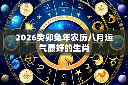 2026癸卯兔年农历八月运气最好的生肖