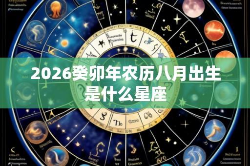 2026癸卯年农历八月出生是什么星座