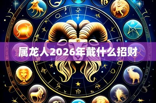 属龙人2026年戴什么招财