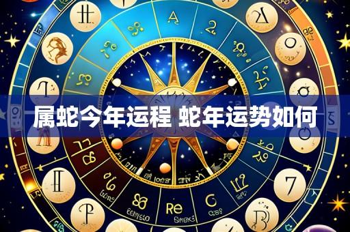 属蛇今年运程 蛇年运势如何