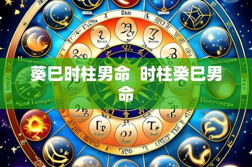 葵巳时柱男命  时柱癸巳男命