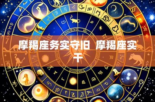 摩羯座务实守旧 摩羯座实干