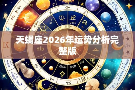 天蝎座2026年运势分析完整版