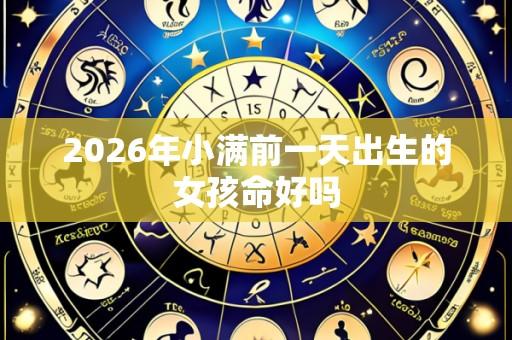2026年小满前一天出生的女孩命好吗