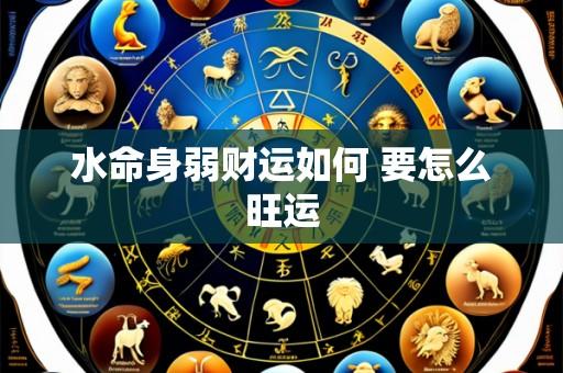水命身弱财运如何 要怎么旺运