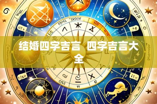 结婚四字吉言  四字吉言大全