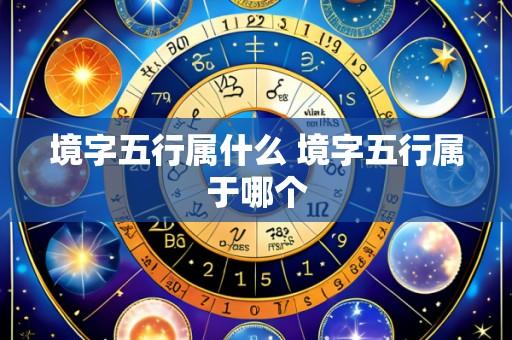 境字五行属什么 境字五行属于哪个