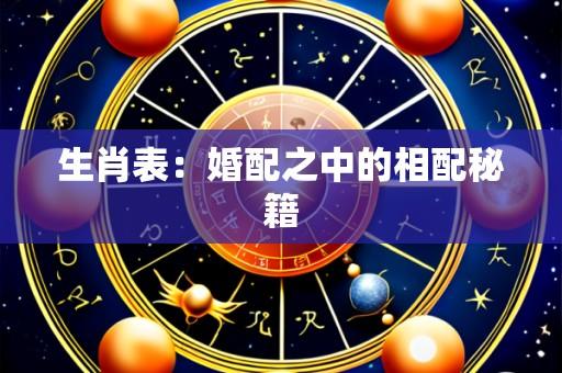 生肖表：婚配之中的相配秘籍