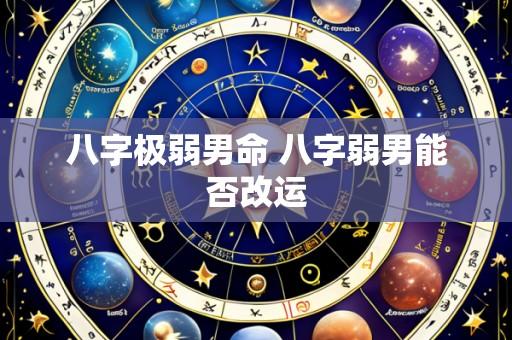 八字极弱男命 八字弱男能否改运