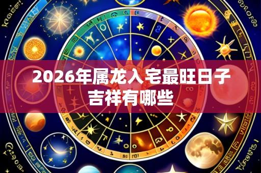 2026年属龙入宅最旺日子吉祥有哪些