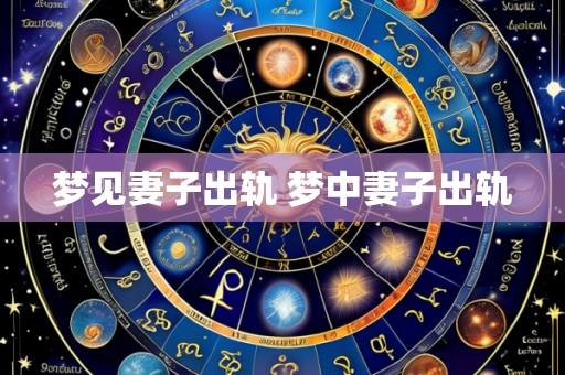 梦见妻子出轨 梦中妻子出轨