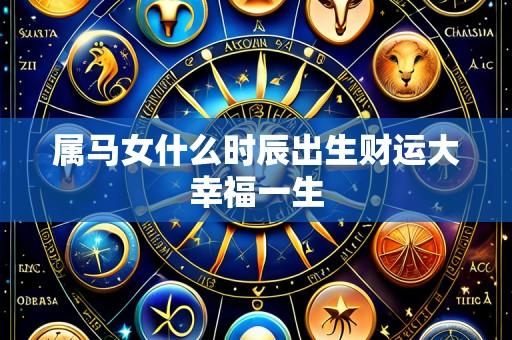 属马女什么时辰出生财运大幸福一生