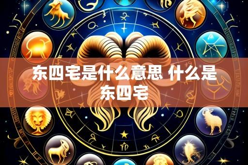 东四宅是什么意思 什么是东四宅