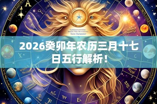 2026癸卯年农历三月十七日五行解析！