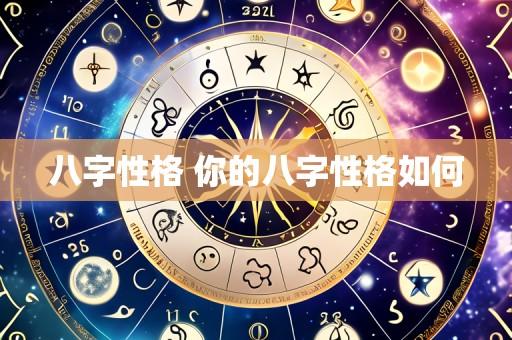 八字性格 你的八字性格如何