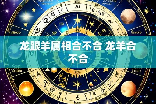 龙跟羊属相合不合 龙羊合不合