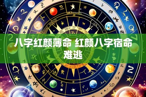八字红颜薄命 红颜八字宿命难逃