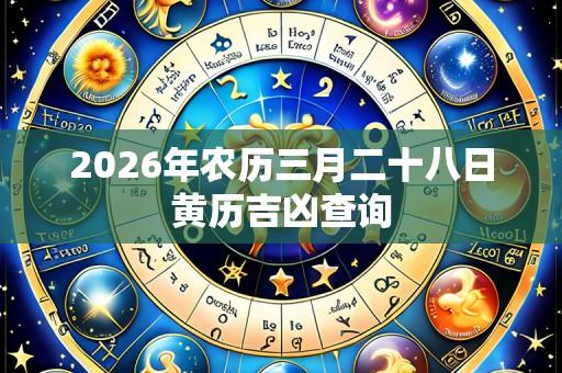 2026年农历三月二十八日黄历吉凶查询