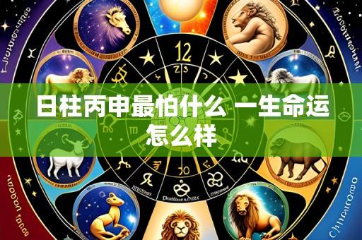 日柱丙申最怕什么 一生命运怎么样
