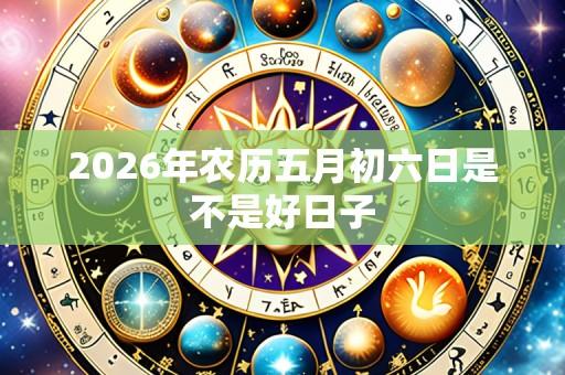 2026年农历五月初六日是不是好日子