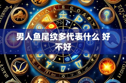 男人鱼尾纹多代表什么 好不好