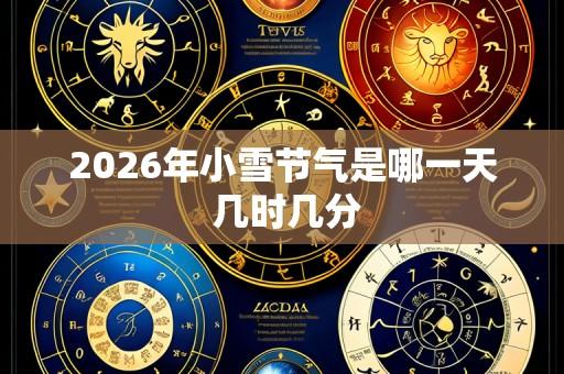 2026年小雪节气是哪一天 几时几分