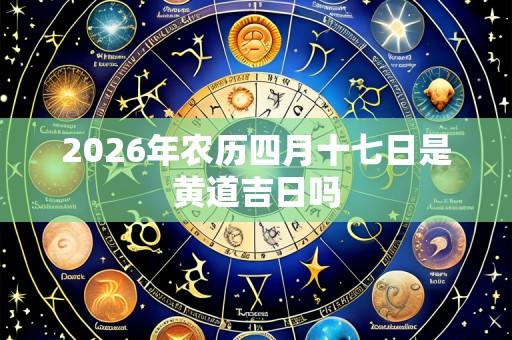 2026年农历四月十七日是黄道吉日吗