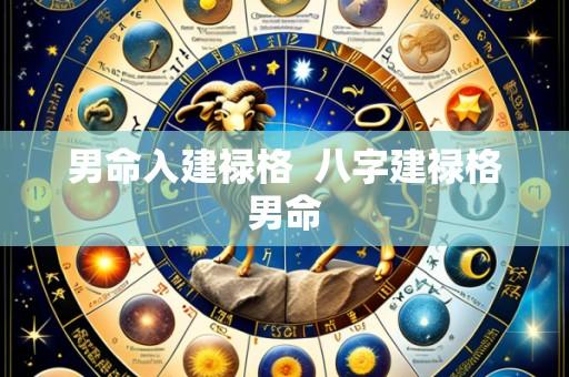 男命入建禄格  八字建禄格男命
