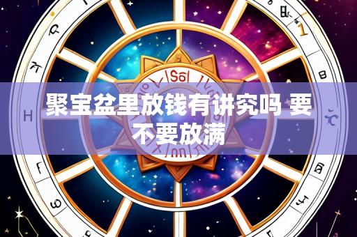 聚宝盆里放钱有讲究吗 要不要放满