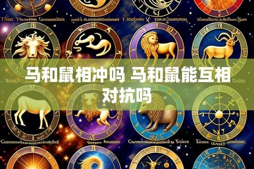 马和鼠相冲吗 马和鼠能互相对抗吗