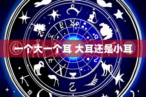 一个大一个耳 大耳还是小耳