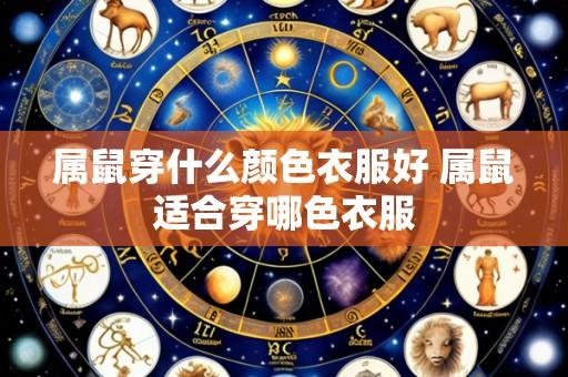 属鼠穿什么颜色衣服好 属鼠适合穿哪色衣服
