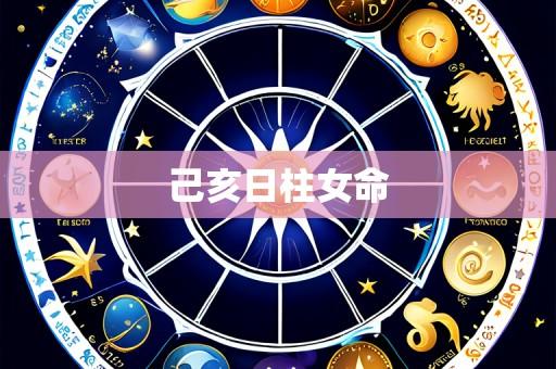 己亥日柱女命