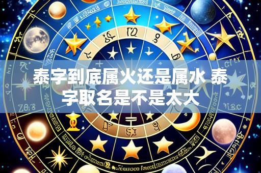泰字到底属火还是属水 泰字取名是不是太大
