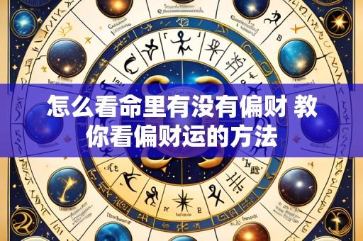 怎么看命里有没有偏财 教你看偏财运的方法