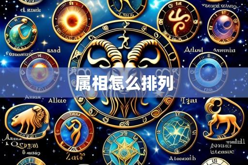 属相怎么排列