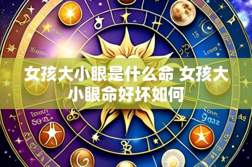 女孩大小眼是什么命 女孩大小眼命好坏如何
