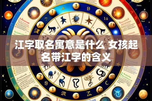江字取名寓意是什么 女孩起名带江字的含义