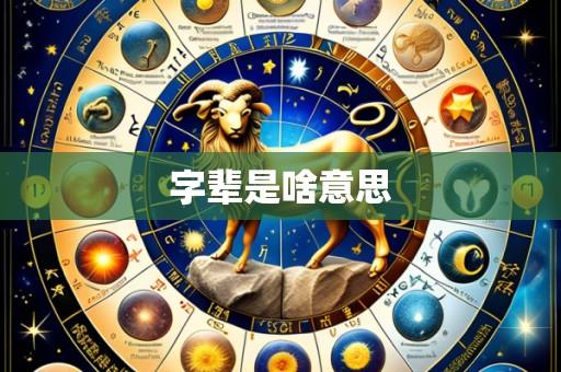 字辈是啥意思