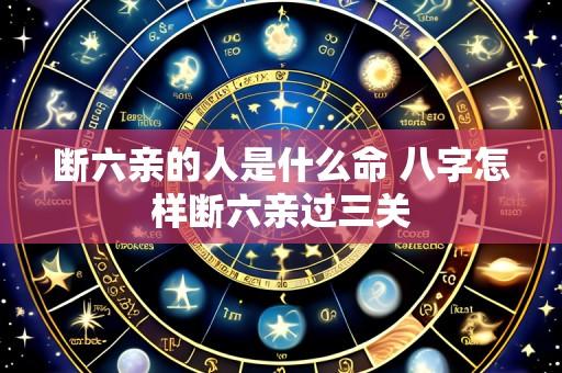 断六亲的人是什么命 八字怎样断六亲过三关