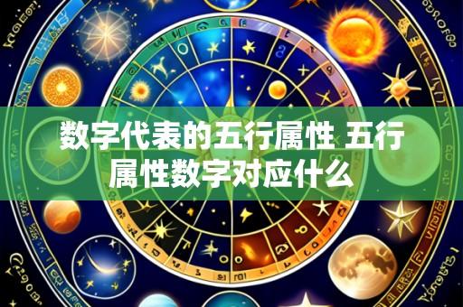 数字代表的五行属性 五行属性数字对应什么