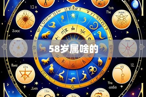 58岁属啥的